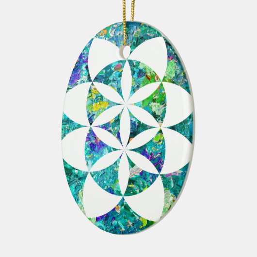 Kabbalah-boom van het leven keramisch ornament (Links)