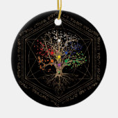 Kabbalah De boom van het leven Keramisch Ornament (Voorkant)