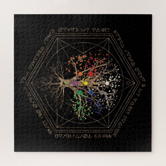 Kabbalah De boom van het leven Legpuzzel (Horizontaal)