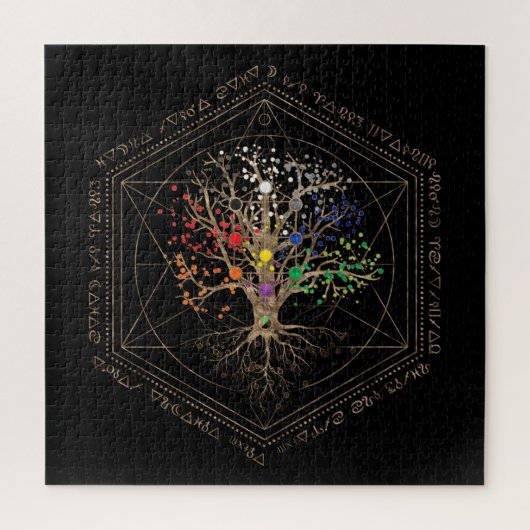 Kabbalah De boom van het leven Legpuzzel (Verticaal)