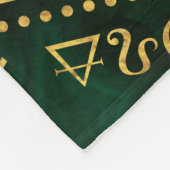 Kabbalah De boom van het leven - Malachite Fleece Deken (Hoek)