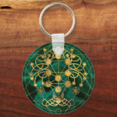 Kabbalah De boom van het leven - Malachite Sleutelhanger (Voorkant)