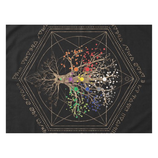 Kabbalah De boom van het leven Tafelkleed (Voorkant (Horizontaal))