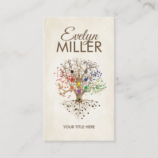 Kabbalah De boom van het leven Visitekaartje (Voorkant)