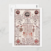 Kabbalah Design Briefkaart (Voorkant / Achterkant)