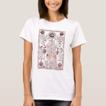 Kabbalah Design T-shirt<br><div class="desc">Oude en mysterieuze Kabbalah-illustratie van DoverPictura. Vind het originele afbeelding in http://doverpictura.com/collection/0486991636</div>