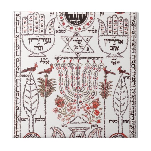 Kabbalah Design Tegeltje (Voorkant)