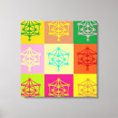 Kabbalah Pop Art Canvas Afdruk (Voorkant)
