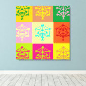 Kabbalah Pop Art Canvas Afdruk (Insitu (Houten vloer))