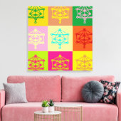 Kabbalah Pop Art Canvas Afdruk (Insitu (Woonkamer))