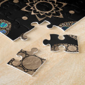 Kabbalah The Tree of Life Abalone and Gold Legpuzzel (Zijkant)