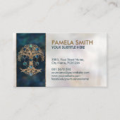 Kabbalah The Tree of Life Abalone and Gold Visitekaartje (Voorkant)