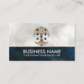 Kabbalah The Tree of Life Abalone and Gold Visitekaartje (Achterkant)