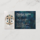 Kabbalah The Tree of Life Abalone and Gold Visitekaartje (Voorkant)