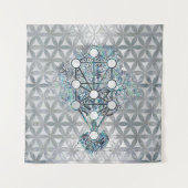 Kabbalah The Tree of Life Abalone shell and paarl Wandkleed (Voorkant)