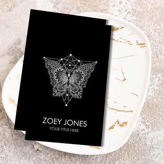 Kabbalah The Tree of Life Butterfly Ornament Visitekaartje