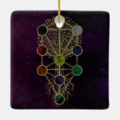 Kabbalah The Tree of Life - Etz Hayim Keramisch Ornament (Achterkant)