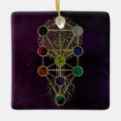Kabbalah The Tree of Life - Etz Hayim Keramisch Ornament (Voorkant)