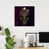 Kabbalah The Tree of Life - Etz Hayim Poster (Thuiskantoor)