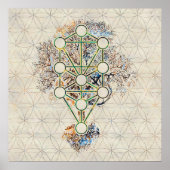 Kabbalah The Tree of Life - Etz Hayim Poster (Voorkant)
