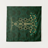 Kabbalah The Tree of Life - Etz Hayim Wandkleed (Voorkant (horizontaal))