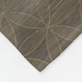 Kabbalah The Tree of Life  Gold on Wood Fleece Deken (Hoek)