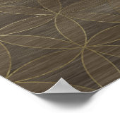 Kabbalah The Tree of Life  Gold on Wood Poster (Hoek)