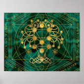 Kabbalah The Tree of Life -Malachite Poster (Voorkant)
