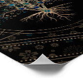 Kabbalah The Tree of Life Marble and Gold Poster (Hoek)