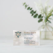 Kabbalah The Tree of Life Marble and Gold Visitekaartje (Staand voorkant)