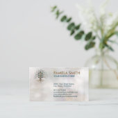 Kabbalah The Tree of Life Marble and Gold Visitekaartje (Staand voorkant)