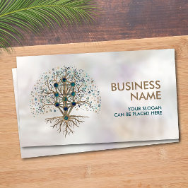 Kabbalah The Tree of Life Marble and Gold Visitekaartje