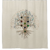 Kabbalah The Tree of Life on canvas Douchegordijn (Voorkant)