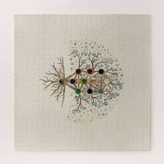 Kabbalah The Tree of Life on canvas Legpuzzel (Horizontaal)
