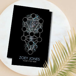 Kabbalah The Tree of Life Ornament Visitekaartje
