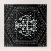 Kabbalah The Tree of Life Sacred Geometry Ornament Legpuzzel (Horizontaal)