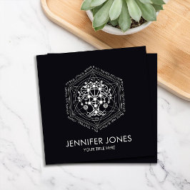 Kabbalah The Tree of Life Sacred Geometry Ornament Vierkante Visitekaartje