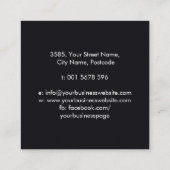 Kabbalah The Tree of Life Sacred Geometry Ornament Vierkante Visitekaartje (Achterkant)