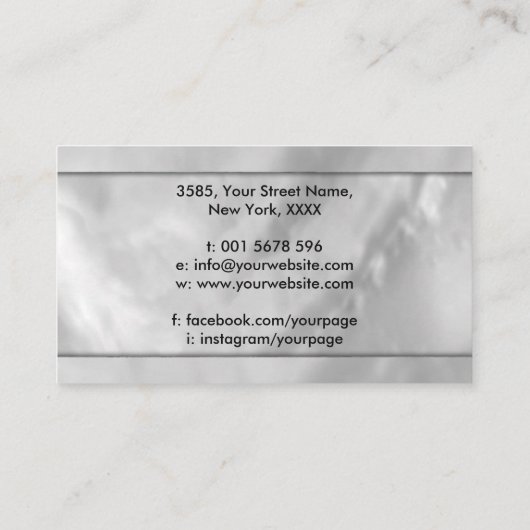 Kabbalah The Tree of Life Sacred Geometry Ornament Visitekaartje (Achterkant)