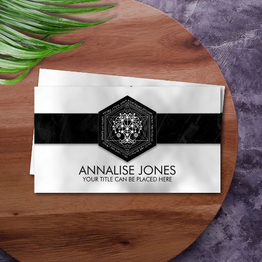 Kabbalah The Tree of Life Sacred Geometry Ornament Visitekaartje