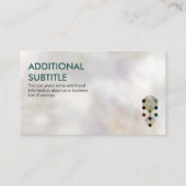 Kabbalah The Tree Ornament on Pearl Visitekaartje (Achterkant)