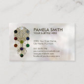 Kabbalah The Tree Ornament on Pearl Visitekaartje (Voorkant)