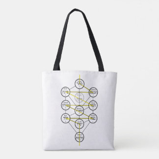 Kabbalistic Tree of life hebrew sephiroth  Tote Bag