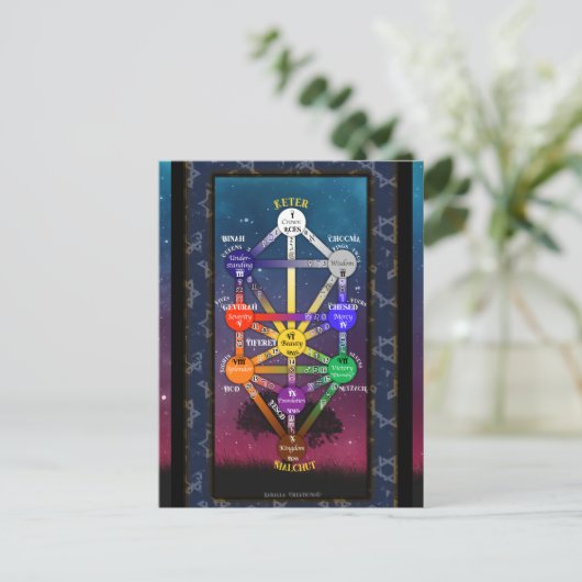 Kabbalistic Tree of Life Tarot Tool | Briefkaart (Staand voorkant)