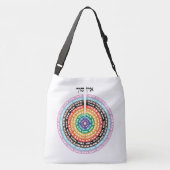Kabbalistische creatie - Hebreeuws Queer Sefirot Crossbody Tas (Achterkant)