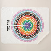 Kabbalistische creatie - Hebreeuws Queer Sefirot Sherpa Deken (Voorkant (horizontaal))