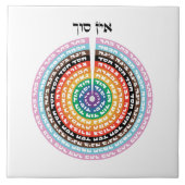 Kabbalistische creatie - Hebreeuws Queer Sefirot Tegeltje (Voorkant)