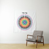 Kabbalistische creatie - Hebreeuws Queer Sefirot Wandkleed (In situ)