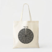 Kabbalistische Creatie Hebreeuwse monochromatische Tote Bag (Voorkant)