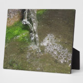 Kabbeldende Waterval Borrelend Water Plaquette Fotoplaat (Zijkant)